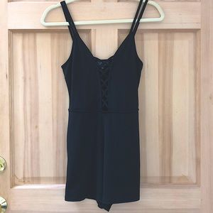 Black top shop romper